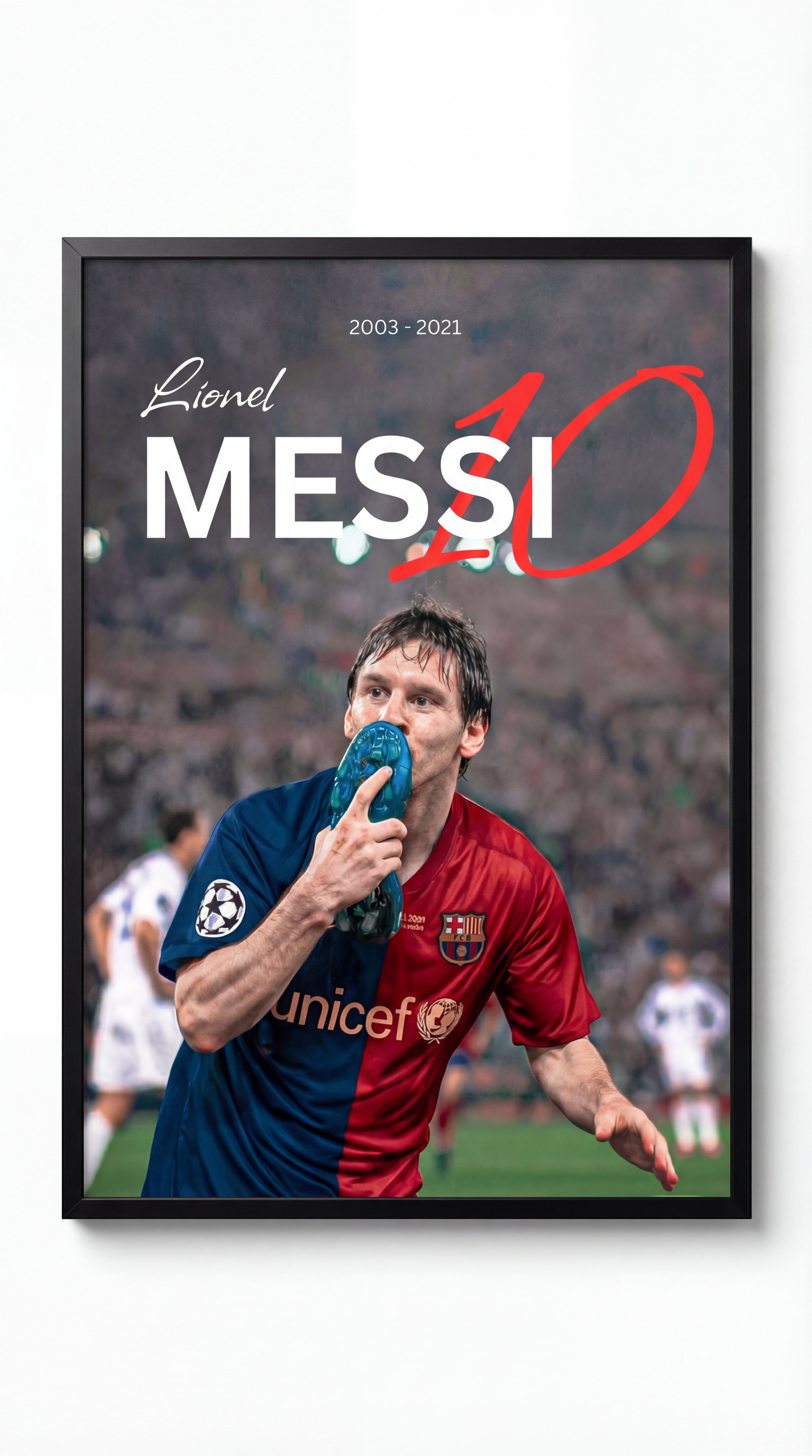 Lionel Messi Hayat Öpücüğü Tasarım Tablo