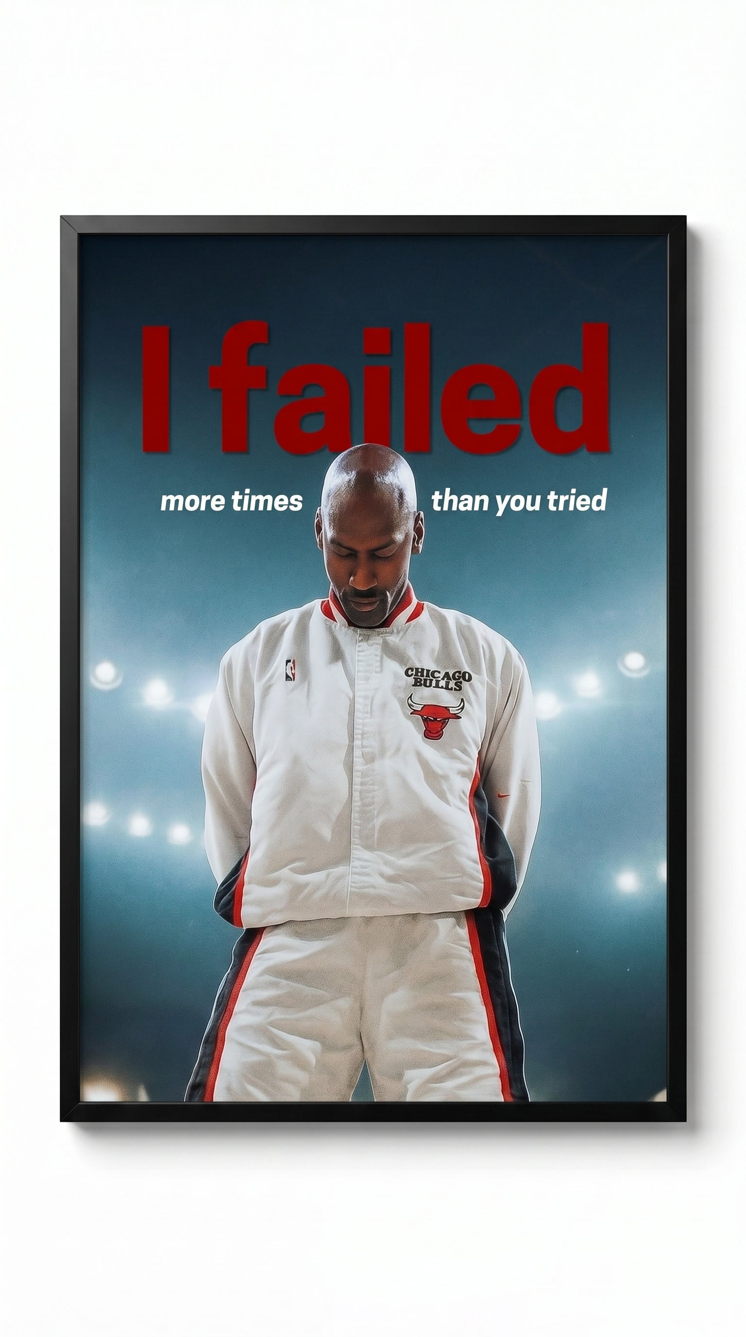 Michael Jordan Keep Trying Tasarım Tablo
